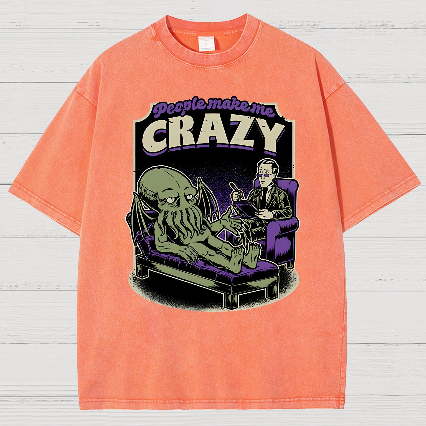 Lovecraft Cthulhu Therapy Vintage Distressed T-shirt