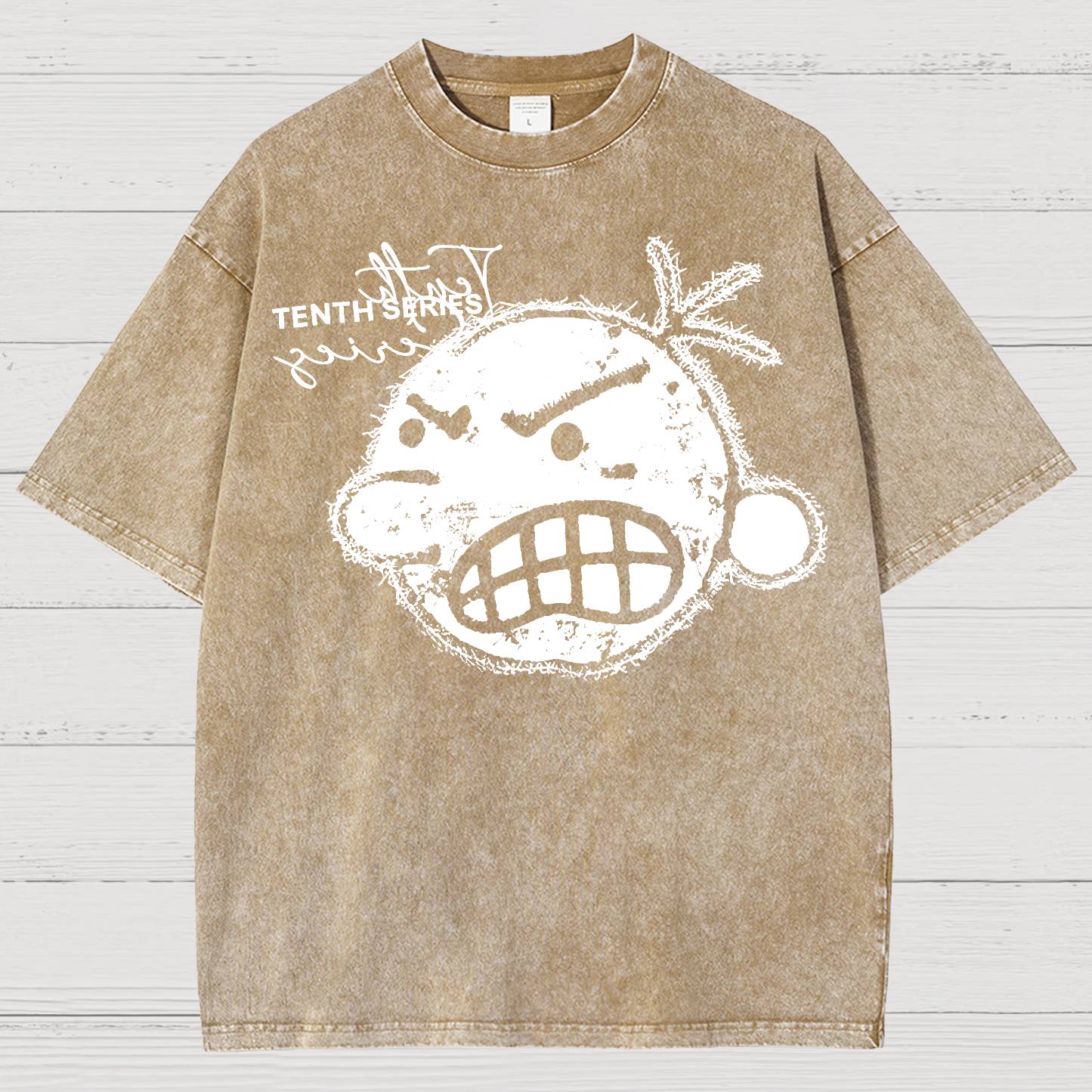 Retro Street Tenth Series Graphic Vintage Distressed T-shirt