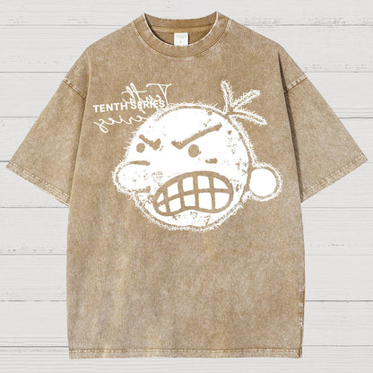 Retro Street Tenth Series Graphic Vintage Distressed T-shirt