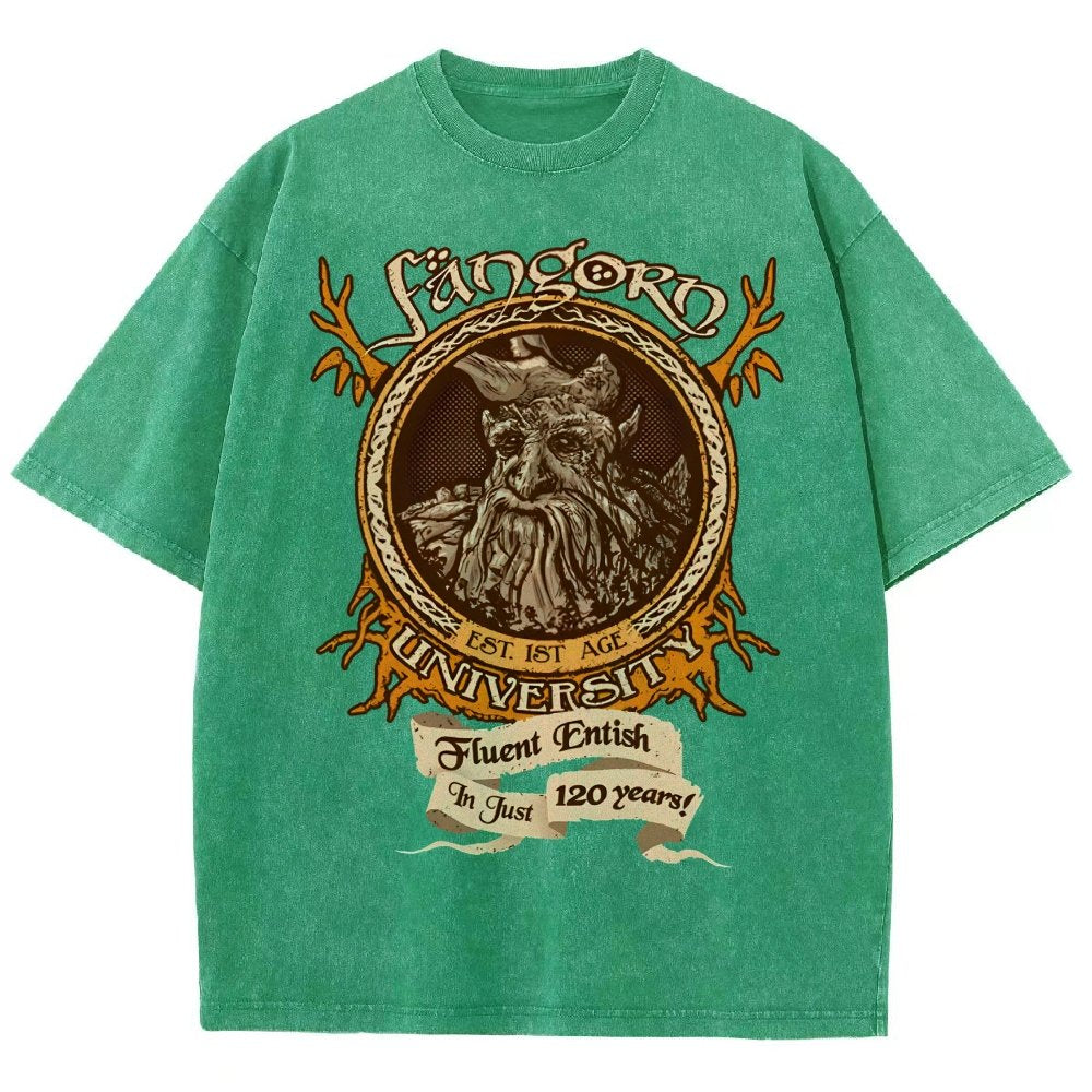 Elden University Vintage Distressed T-shirt