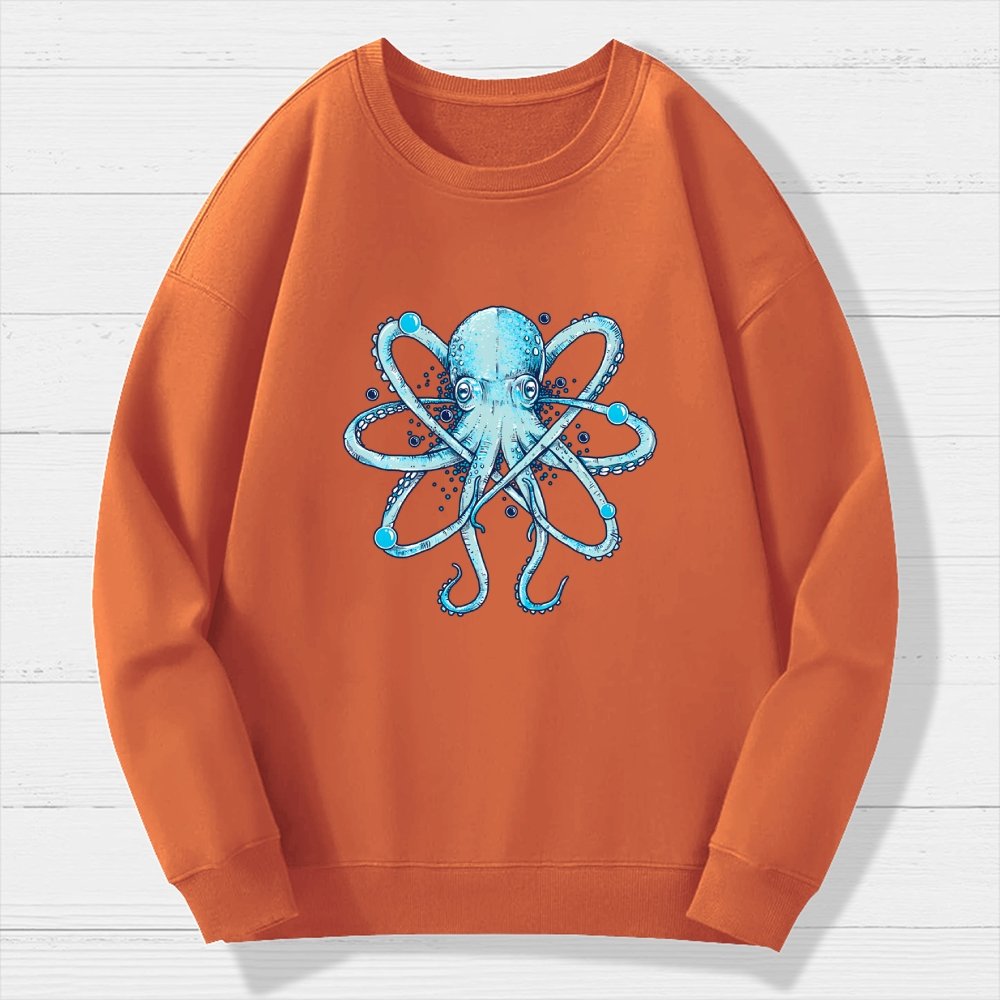 Atomic Octopus Geek Cotton Sweatshirt