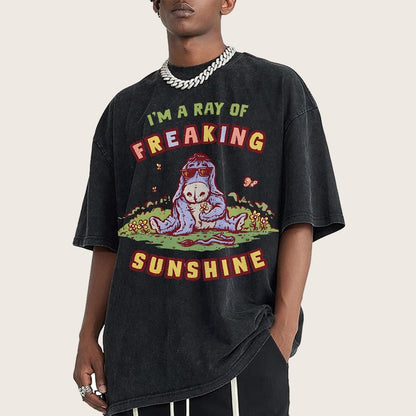 A Freaking Ray Of Sunshine Vintage Distressed T-shirt