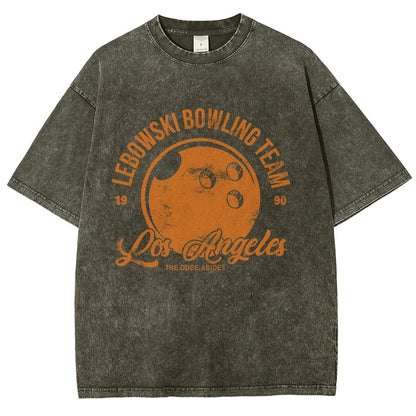 Bowling Enthusiasts Vintage Distressed T-shirt