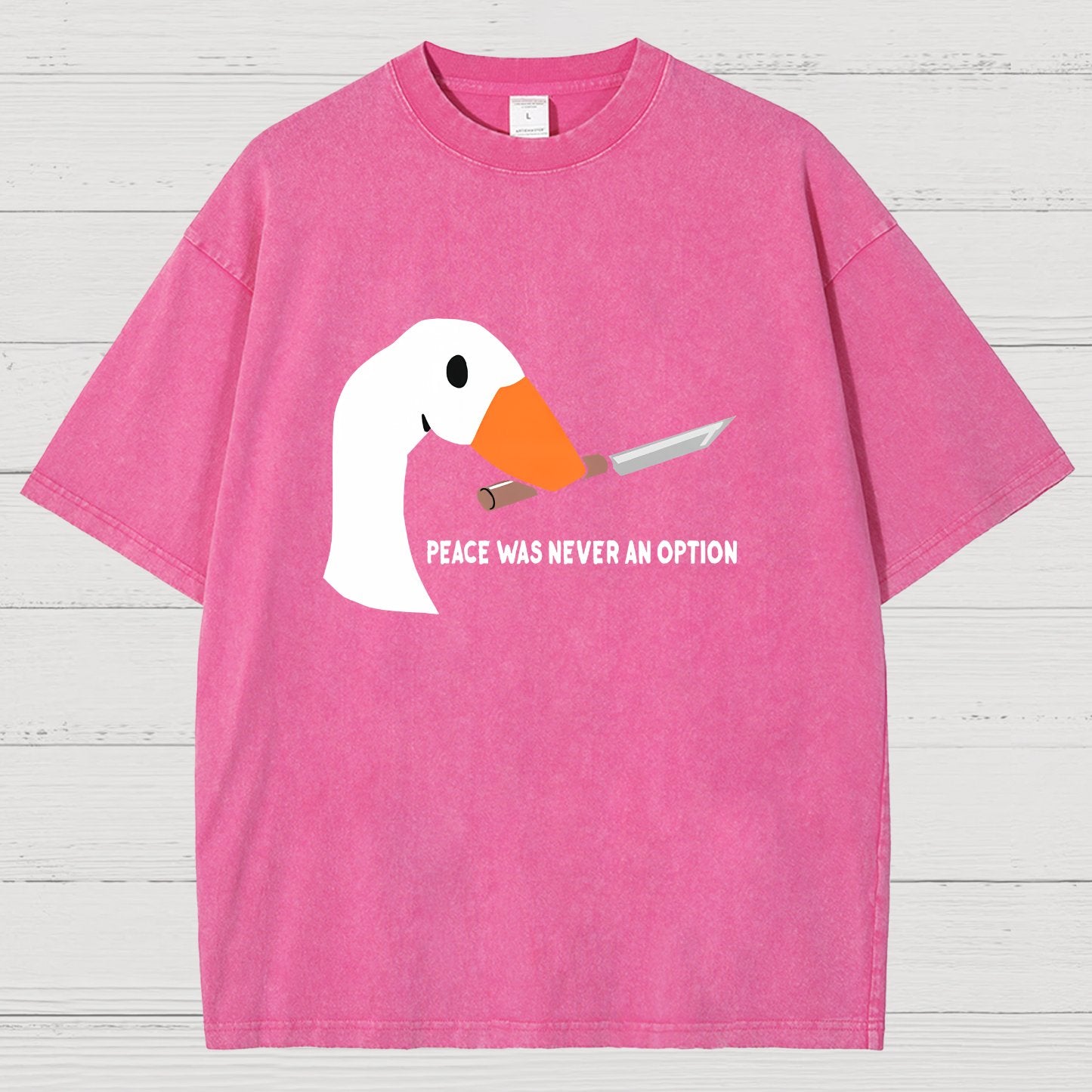Peace Was Never An Option Vintage Distressed T-shirt