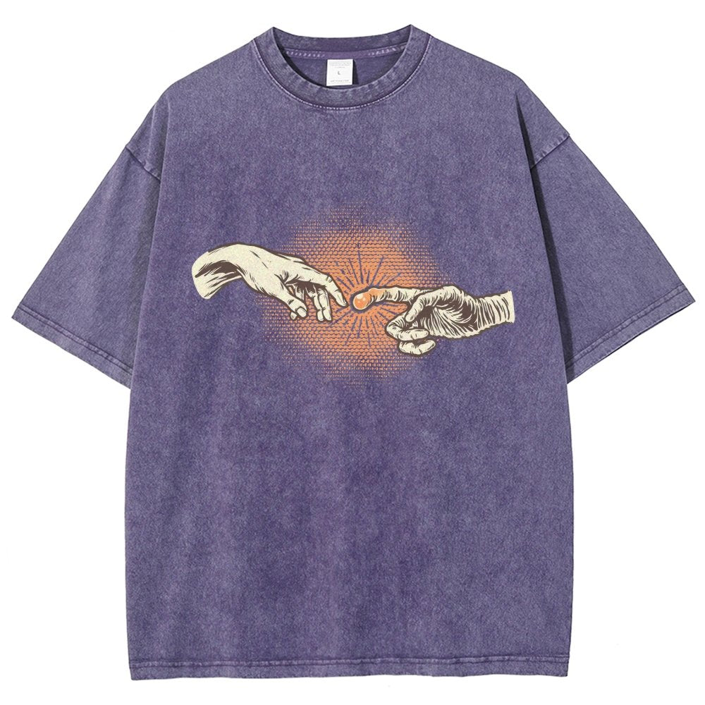 First Contact Vintage Distressed T-shirt