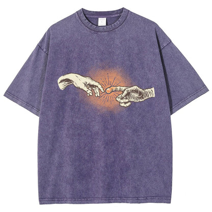 First Contact Vintage Distressed T-shirt