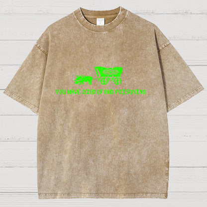 Oregon You Have Died Of Rad Poisoning Vintage Distressed T-shirt