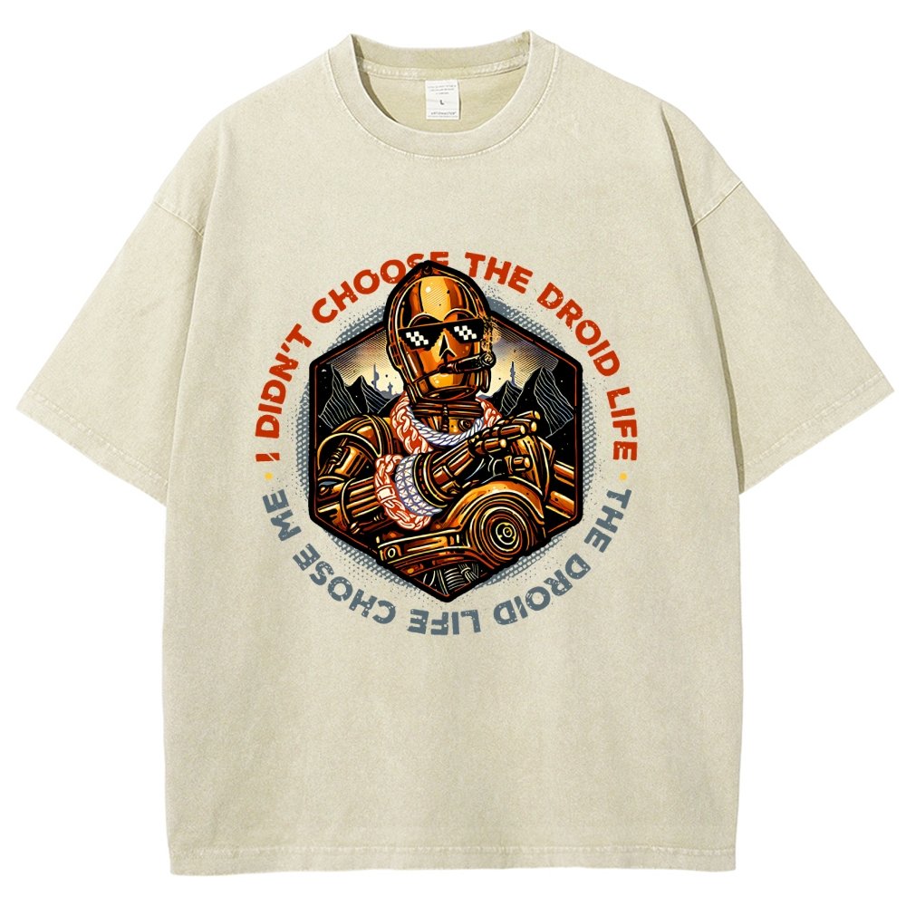 The Robot Life Vintage Distressed T-shirt