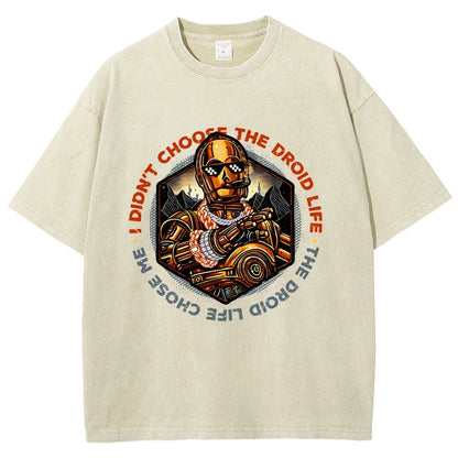 The Robot Life Vintage Distressed T-shirt