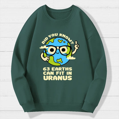 Uranus Geek Cotton Sweatshirt