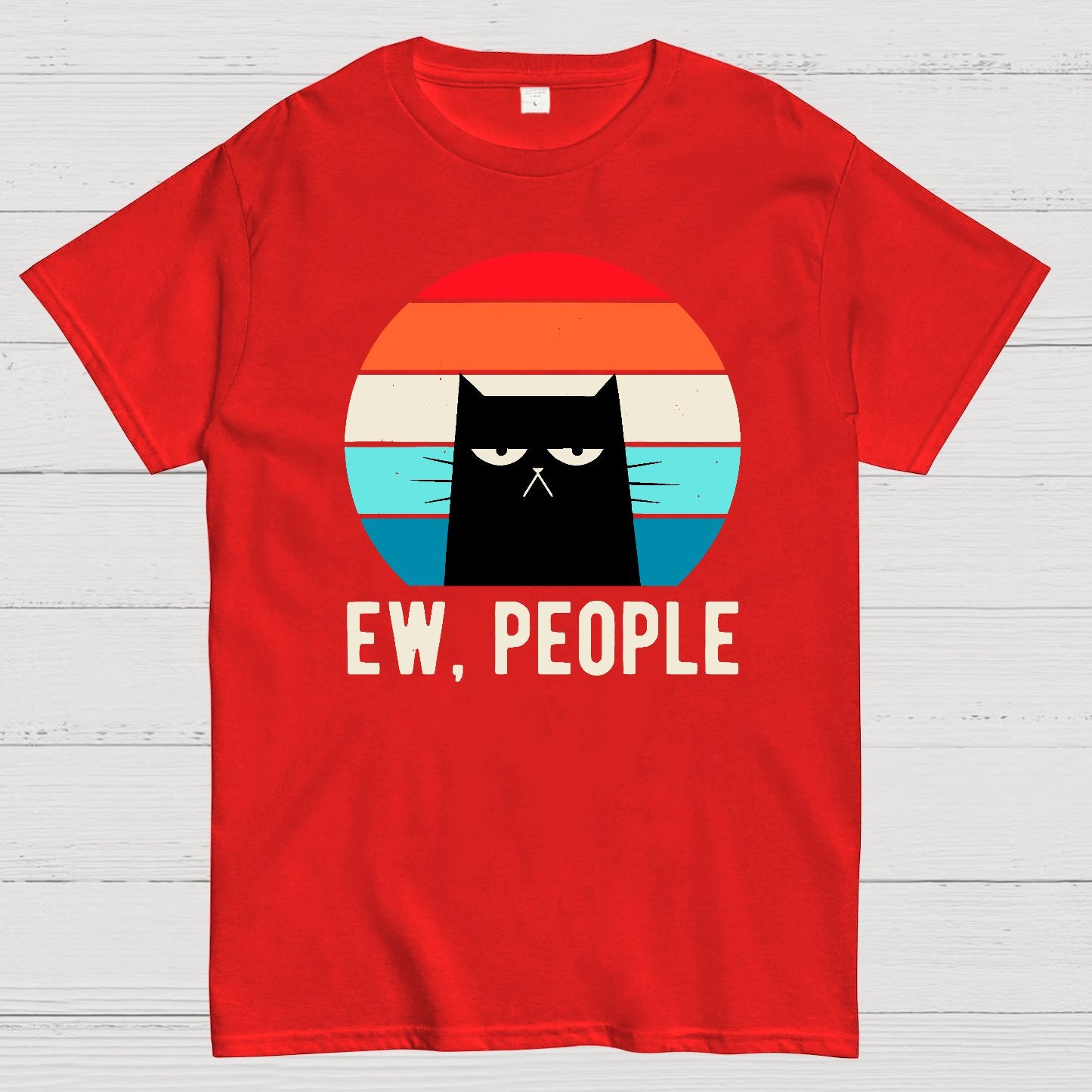 Ew People Funny Cat Geek T-Shirt