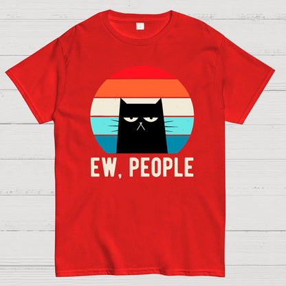 Ew People Funny Cat Geek T-Shirt