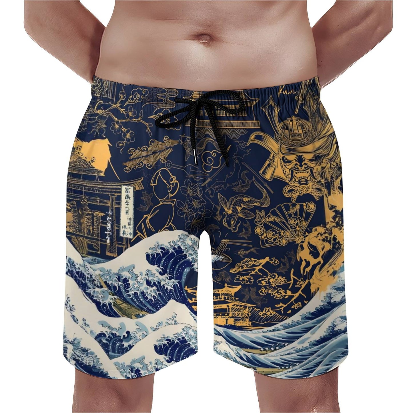 Wave Off Kanagawa Geek Shorts