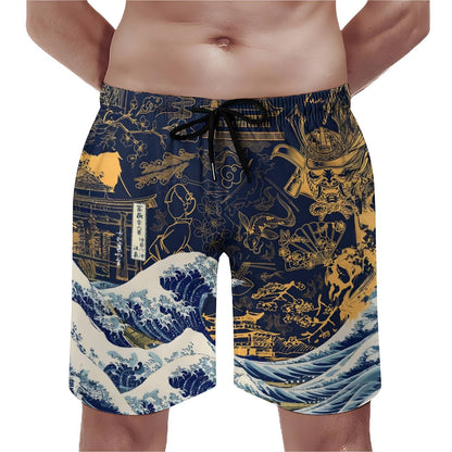 Wave Off Kanagawa Geek Shorts
