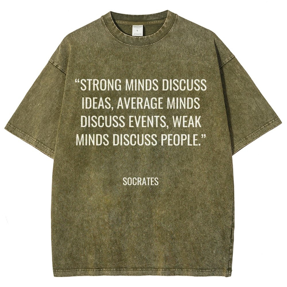 Socrates Quotes Vintage Distressed T-shirt