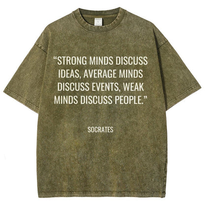 Socrates Quotes Vintage Distressed T-shirt