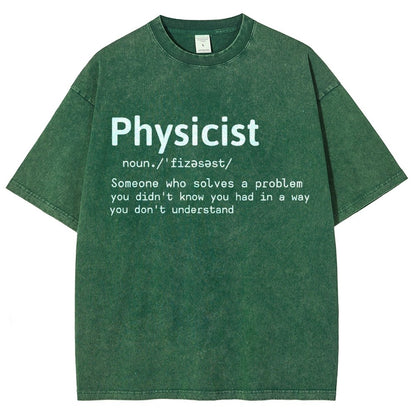 Physics Lover Vintage Distressed T-shirt