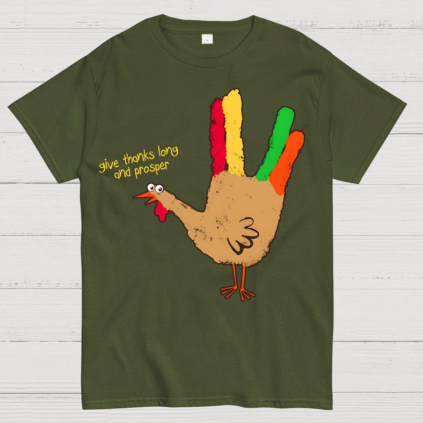 Give Thanks Live Well and Thrive Geek T-Shirt