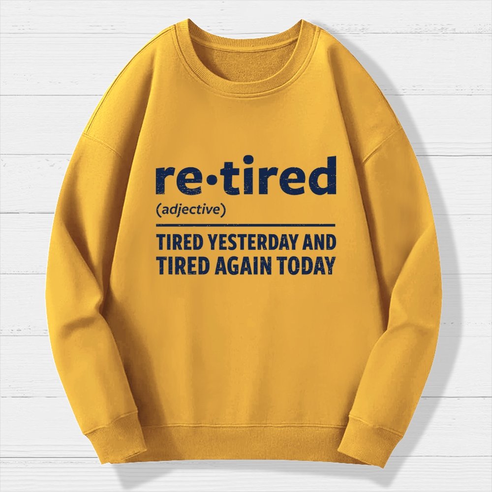 I Am Retired Geek Cotton Sweatshirt