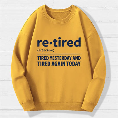 I Am Retired Geek Cotton Sweatshirt