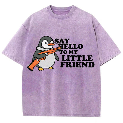 Say Hello To My Little Friend! Vintage Distressed T-shirt