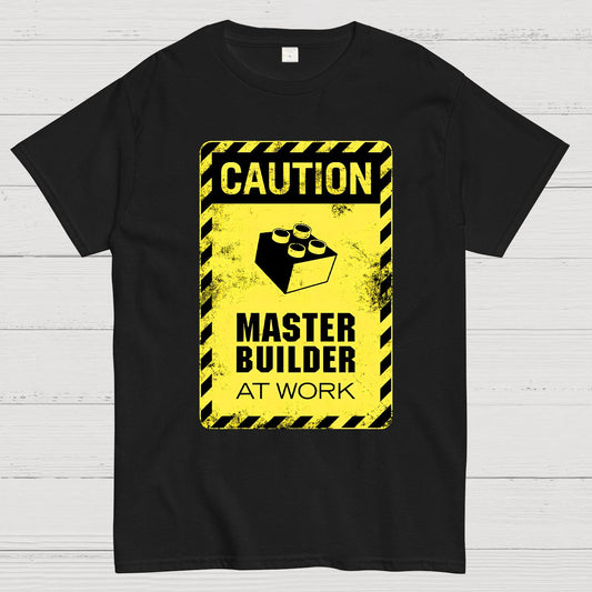 Caution Master Builder Geek T-Shirt