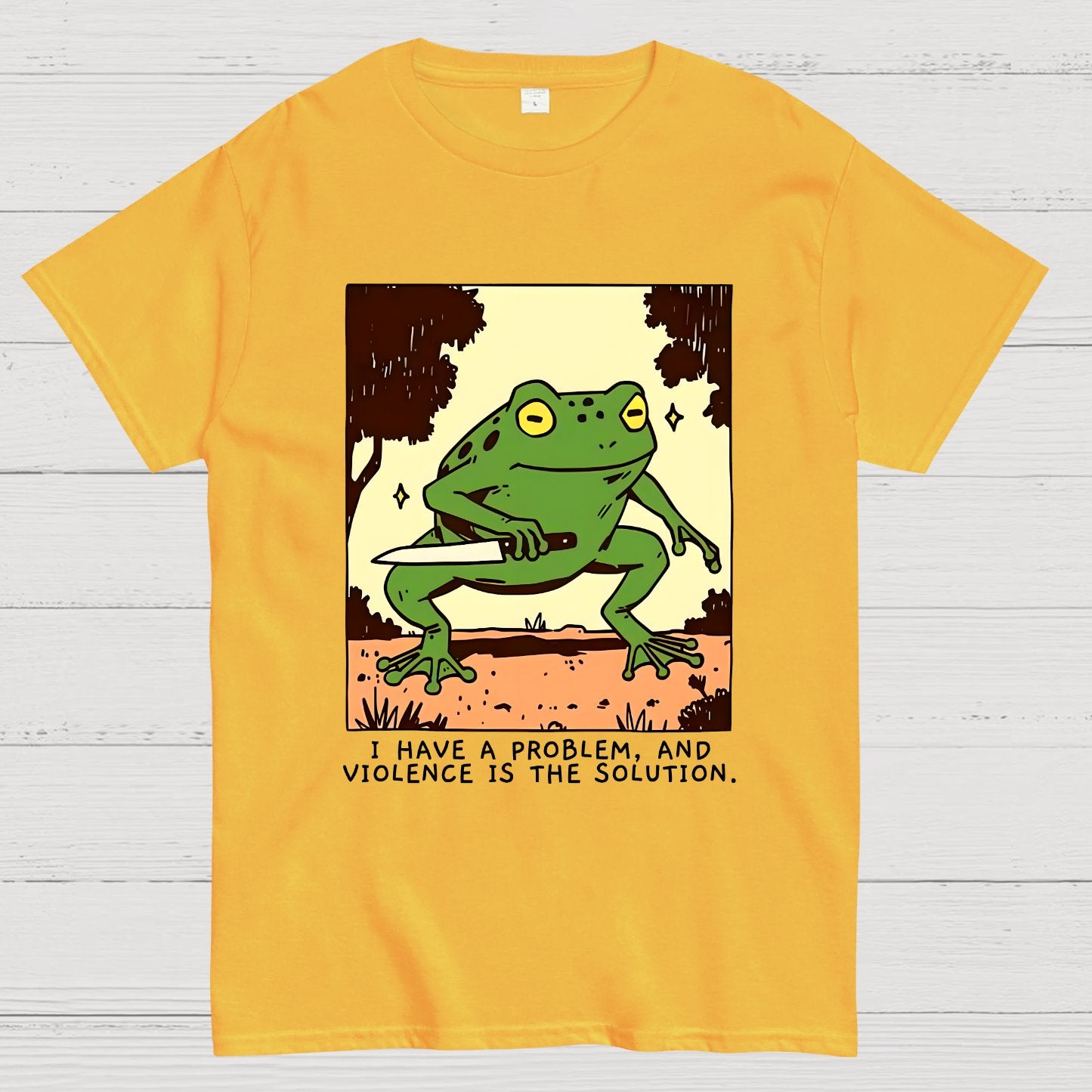 Frog Violence Geek T-Shirt