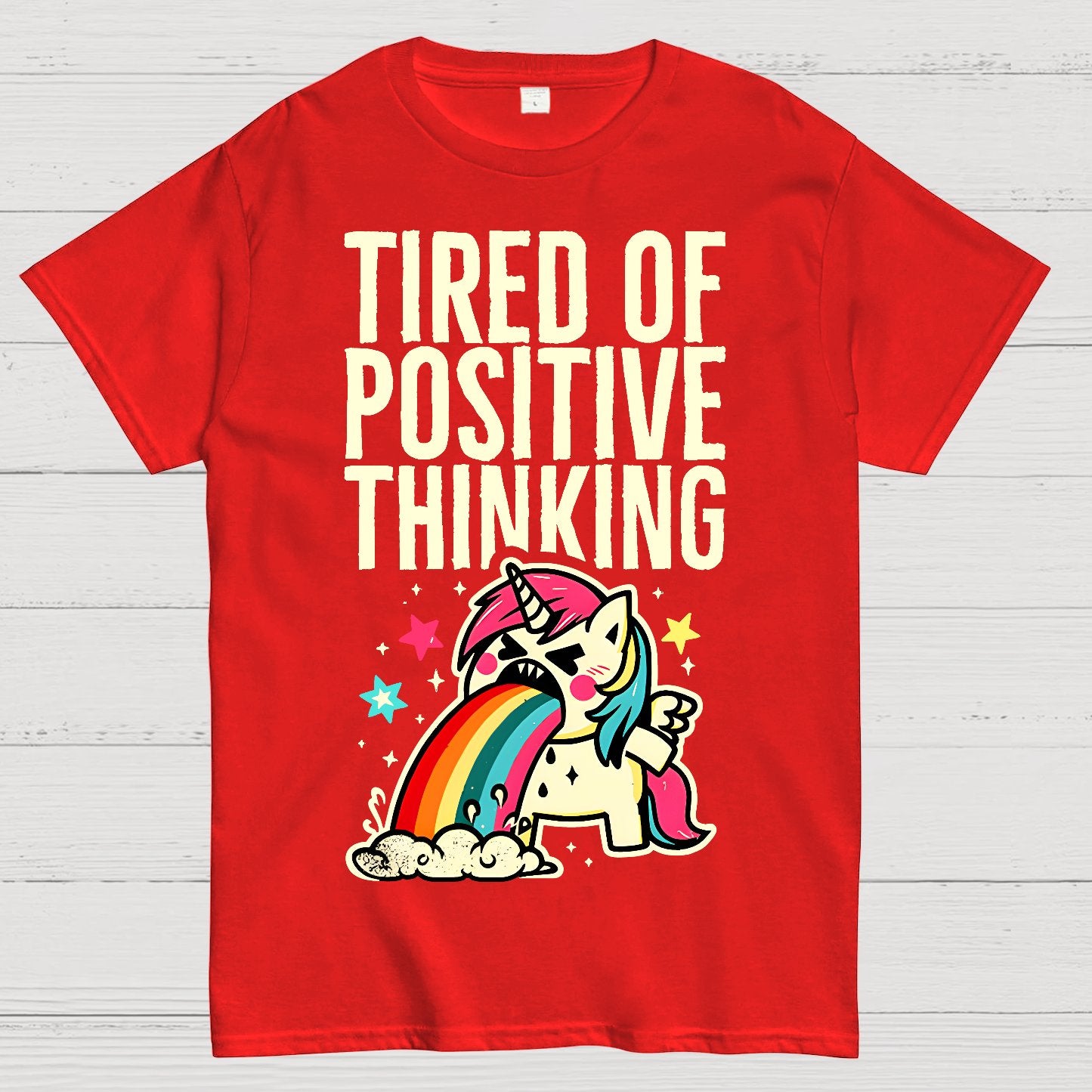 Tired of Positive Thinking Geek T-Shirt