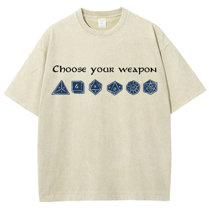 Choose your weapon Vintage Distressed T-shirt
