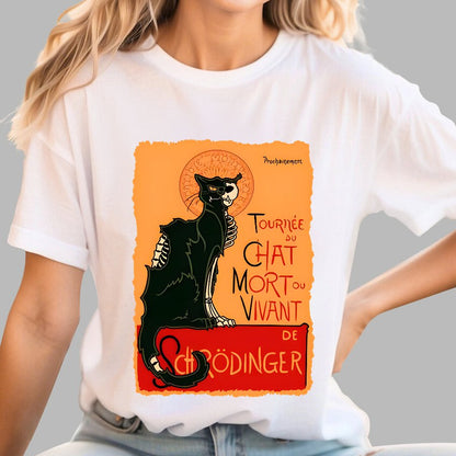 Le chat noir de Schrödinger Geek T-Shirt