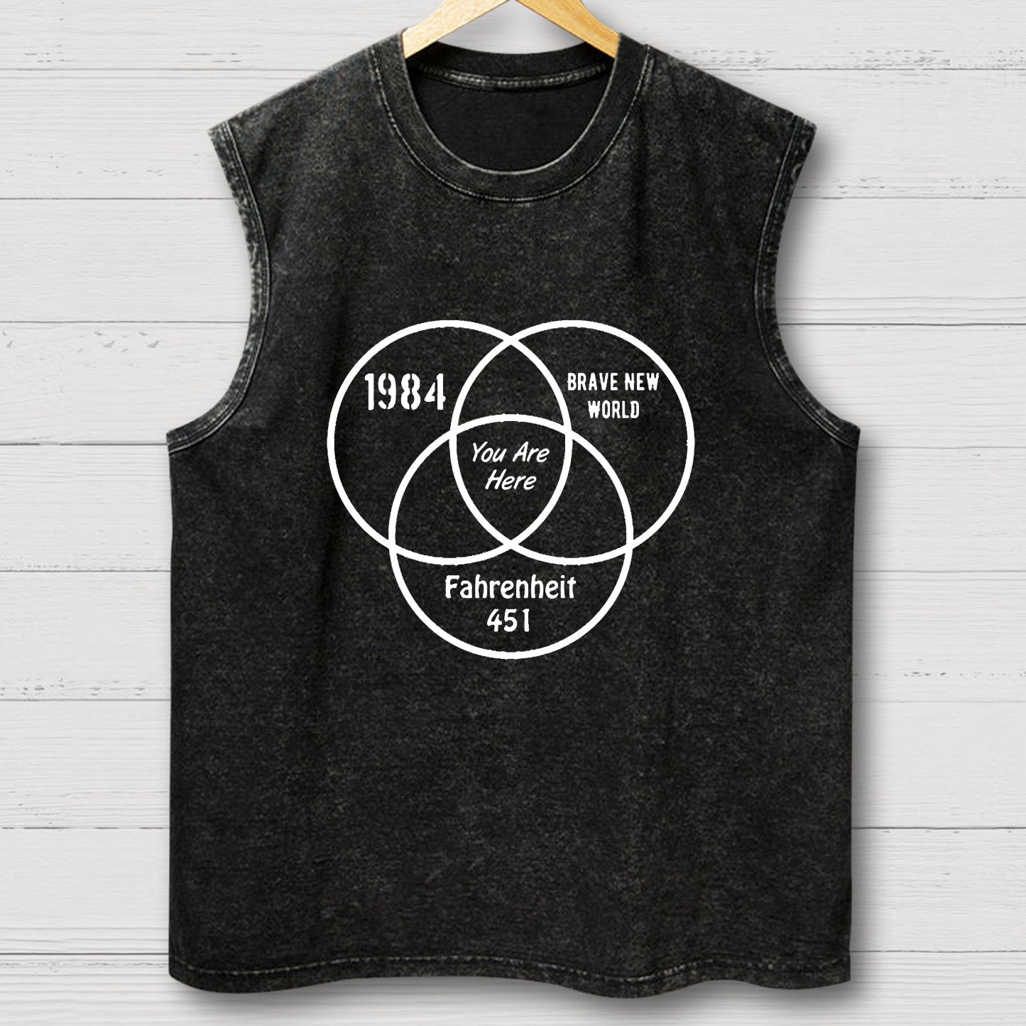You Are Here Vintage Distressed Washed Tank
