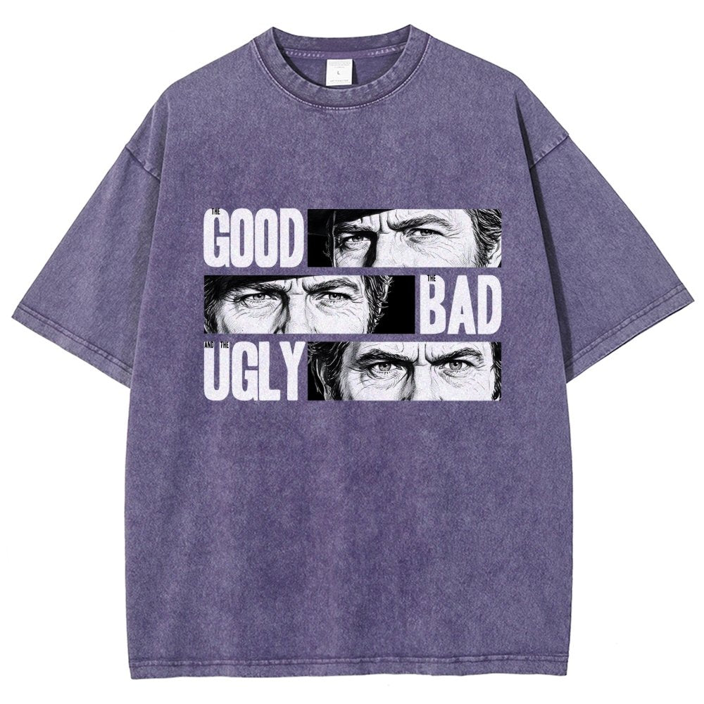 The Good The Bad The Ugly   Vintage Distressed T-shirt