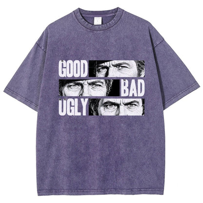 The Good The Bad The Ugly   Vintage Distressed T-shirt
