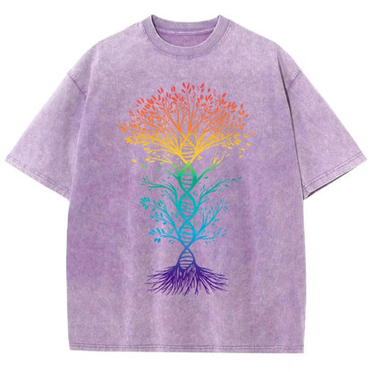 DNA Tree Of Life Science Vintage Distressed T-shirt