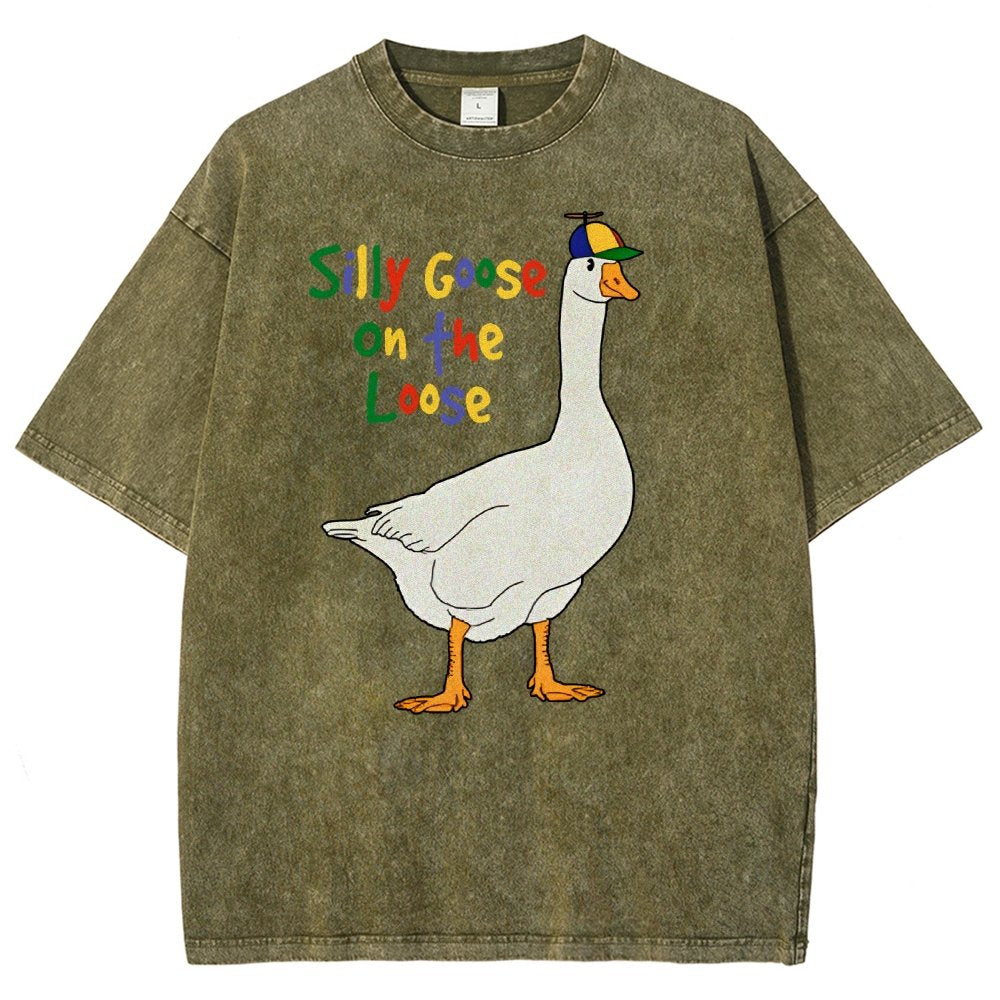 Silly Goose On The Loose Vintage Distressed T-shirt