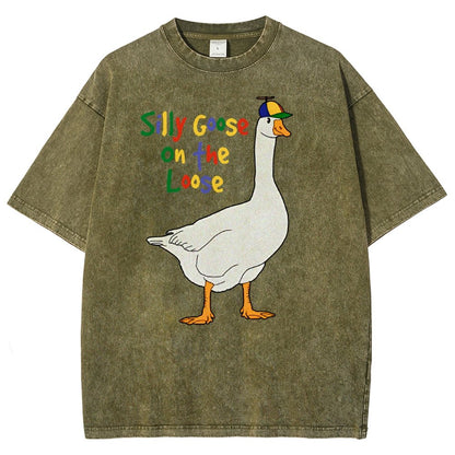 Silly Goose On The Loose Vintage Distressed T-shirt