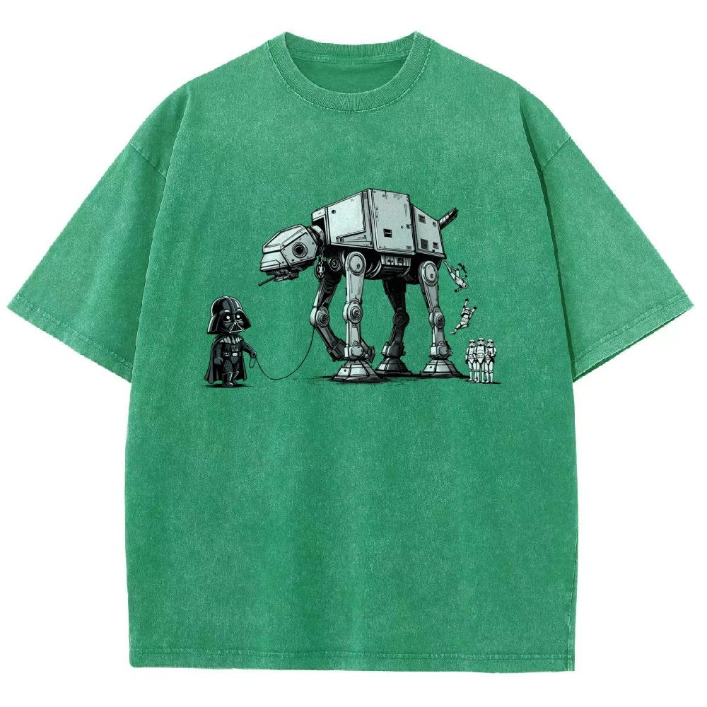 The villain and his adorable steel pet Vintage Distressed T-shirt