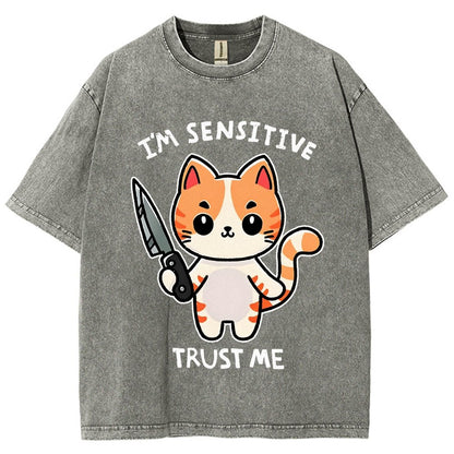 I'm Sensitive Vintage Distressed T-shirt
