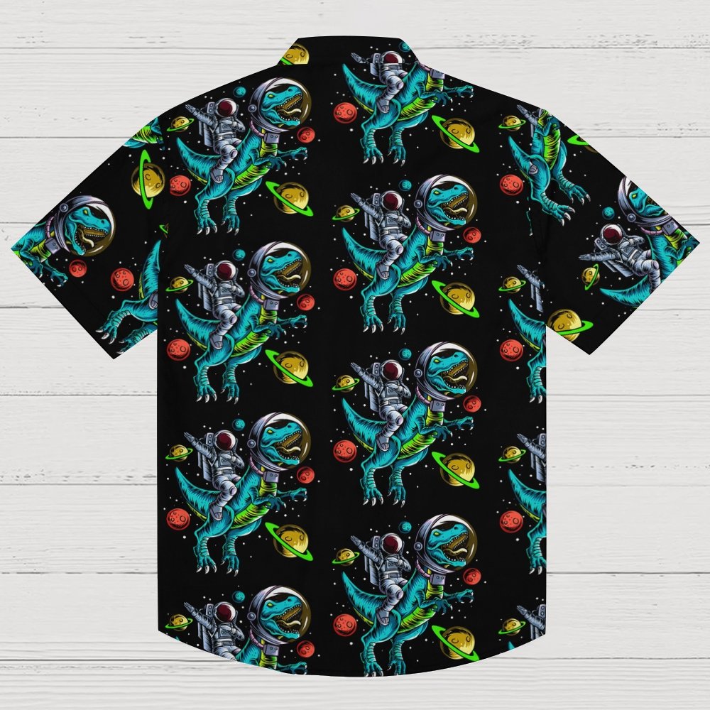 Funny Dinosaur Astronaut Geeky Shirt