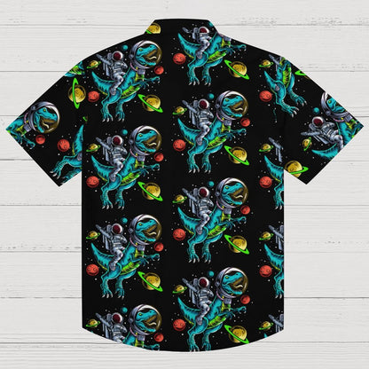 Funny Dinosaur Astronaut Geeky Shirt