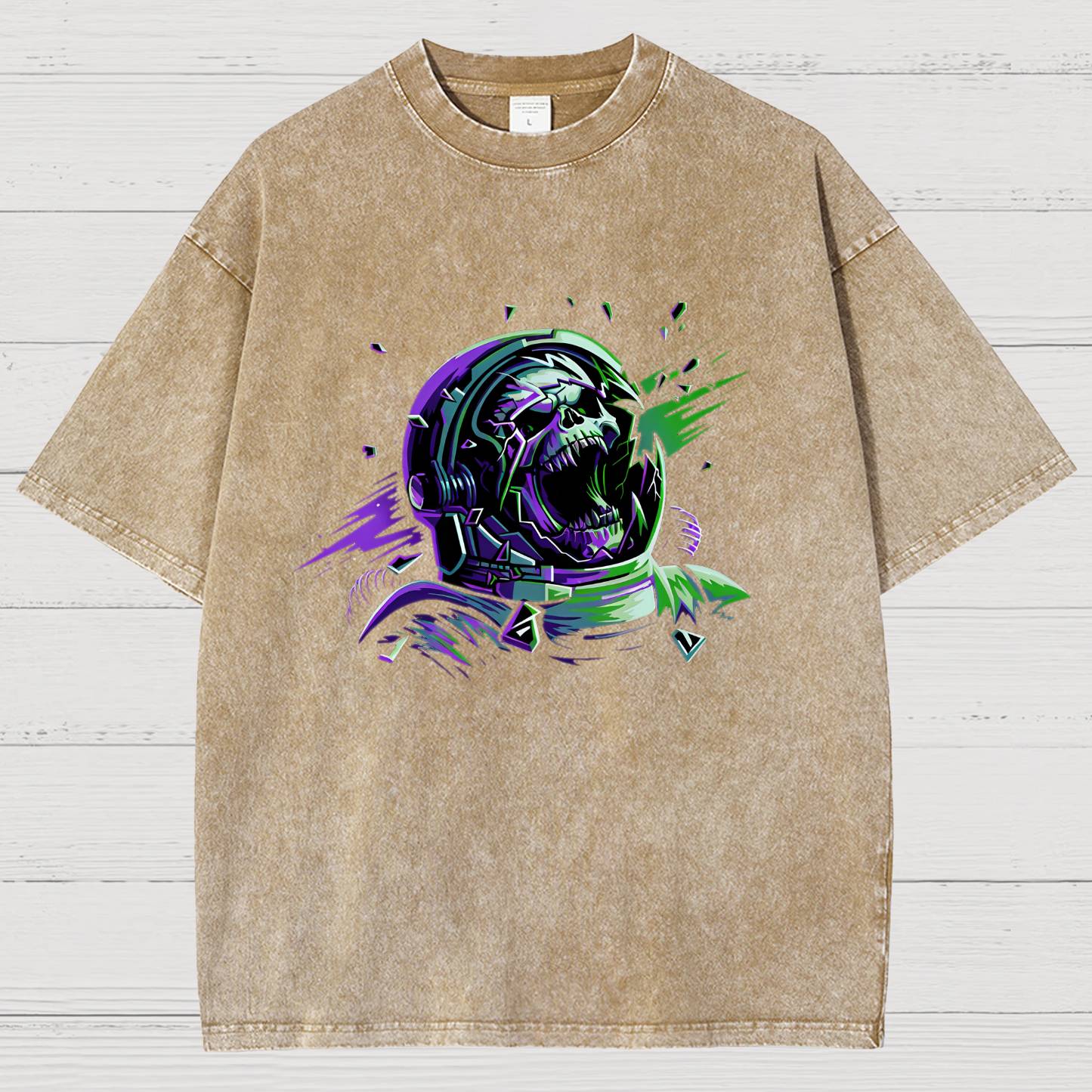Space Scream Vintage Distressed T-shirt