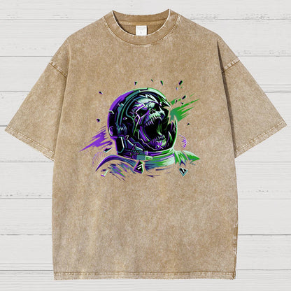 Space Scream Vintage Distressed T-shirt