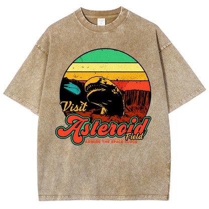Visit Asteroid Admire The Space Slugs Vintage Distressed T-shirt