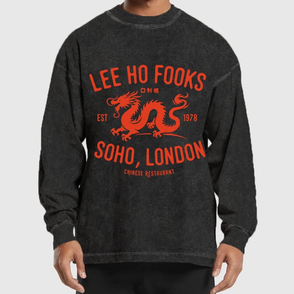 Lee Ho Fooks Vintage Resto Washed Long Sleeve Tee