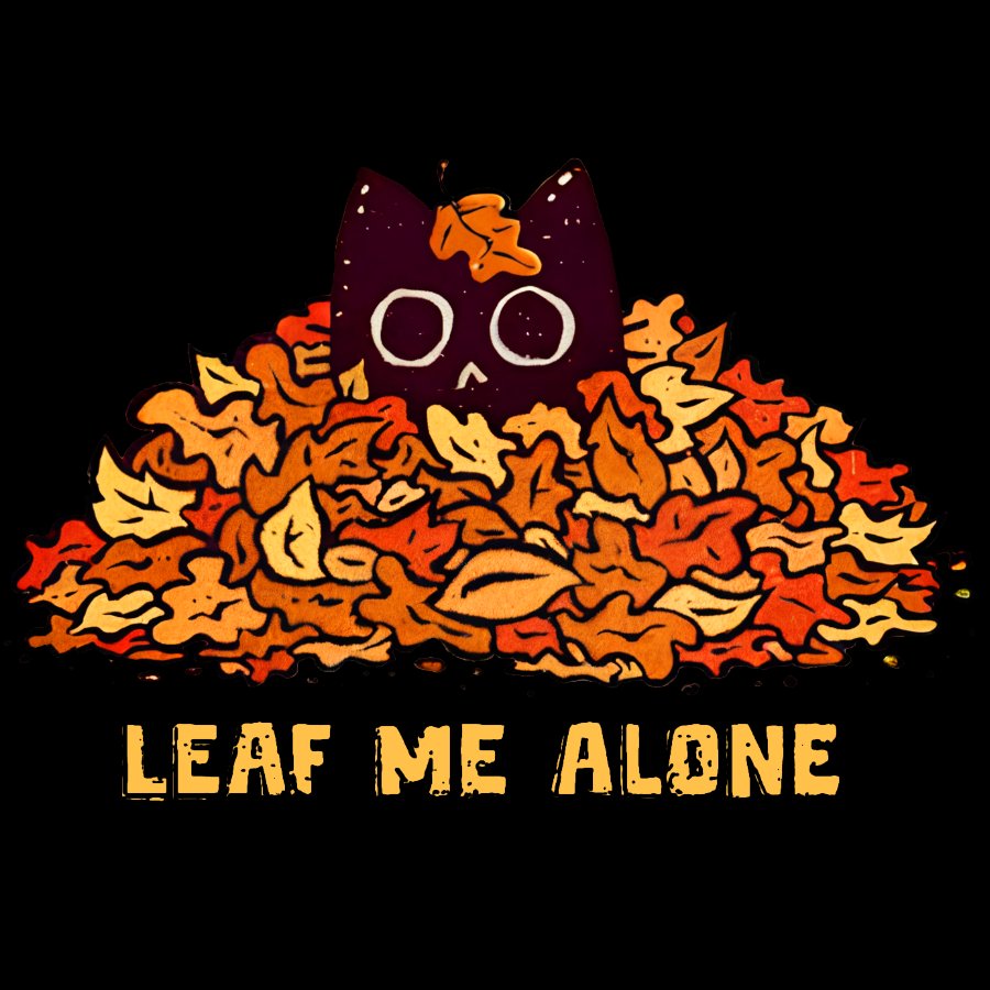 Leaf Me Alone Geek Cotton Sweatshirt