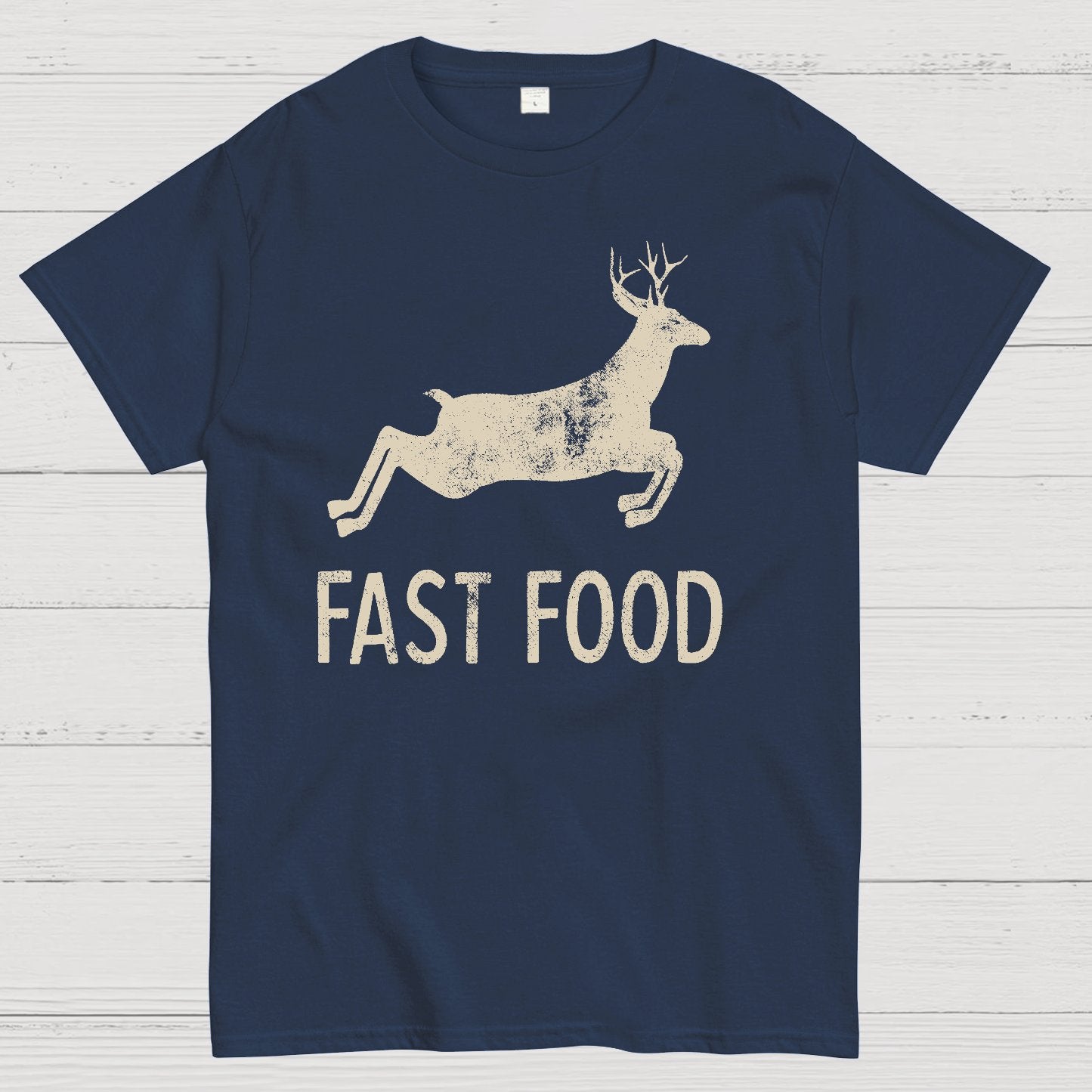 Fast Food Deer Funny Joke Hunting Geek T-Shirt