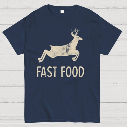 Fast Food Deer Funny Joke Hunting Geek T-Shirt