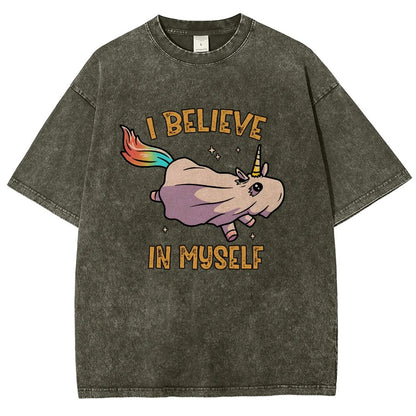 I Believe In Myself Vintage Distressed T-shirt