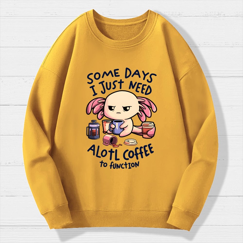 Alotl Coffee Geek Cotton Sweatshirt