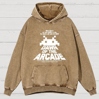 Dawn Of The Arcade Vintage Distressed Hoodie